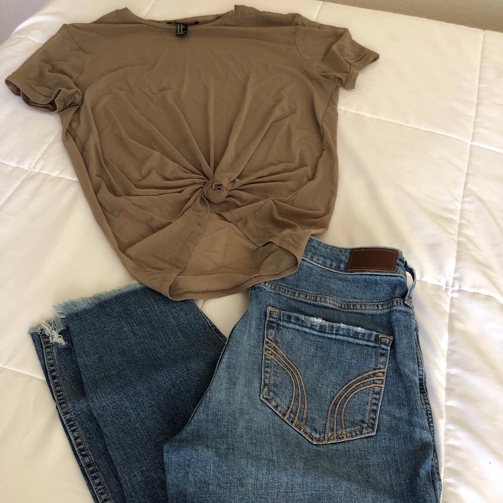 Brown Mesh T-Shirt